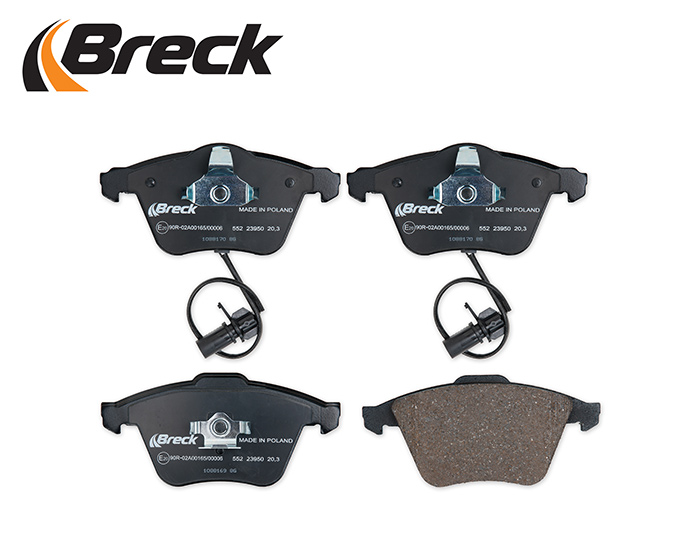 Breck 23950 00 552 10 — Zestaw klocków hamulcowych, hamulce tarczowe